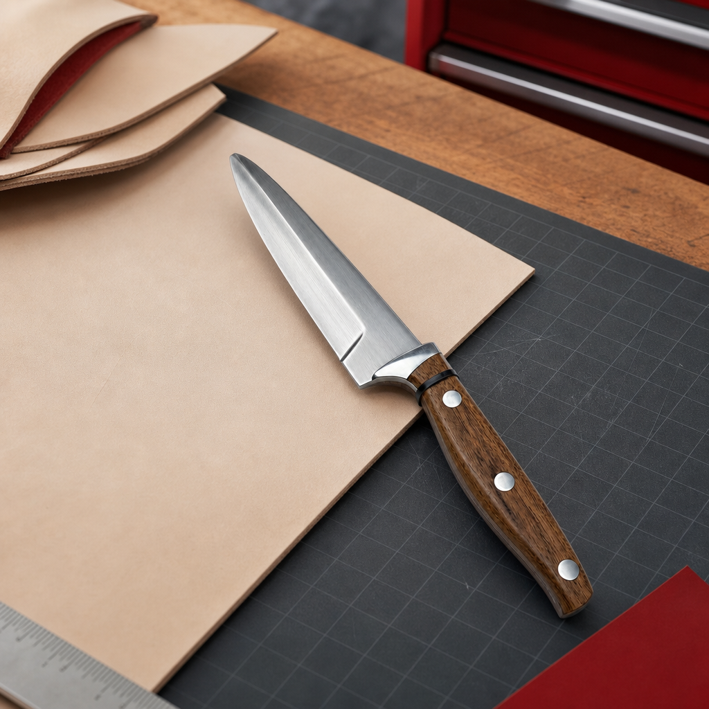 96 Pieces Utility Knives, 5 Inch, Wood-Effect Handle, Single Piece