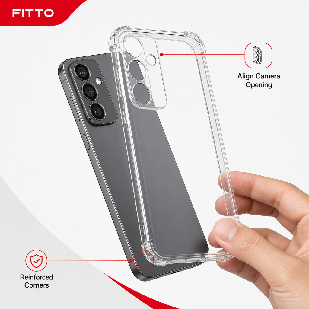 240 Pieces Clear Protective Phone Cases with Reinforced Corners