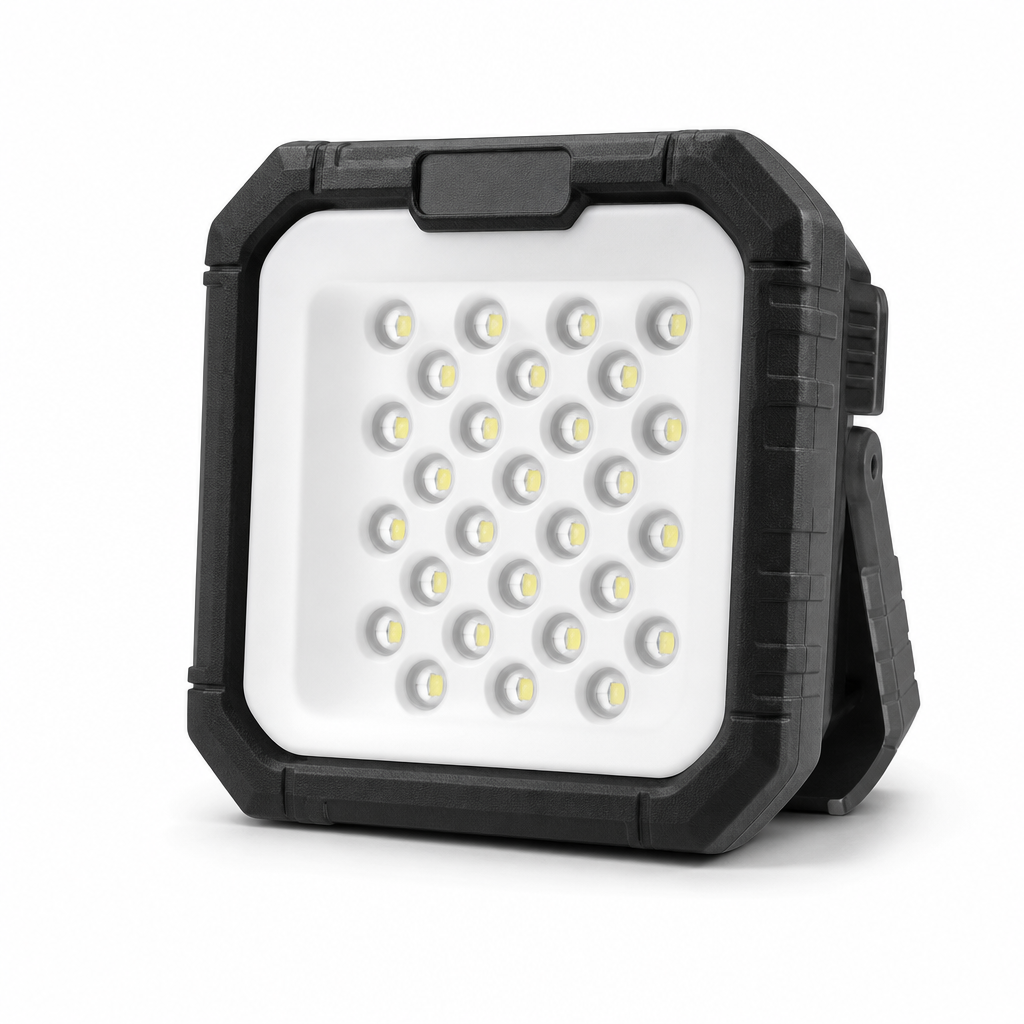 72 Pieces Solar-Powered LED Work Light with White and Red/Blue Emergency Modes, Portable Rectangular Light, 21 x 17 x 8 cm