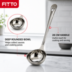 120 Pieces Stainless Steel Basting Ladle, Size No. 3, 28 cm Kitchen Cooking Utensils