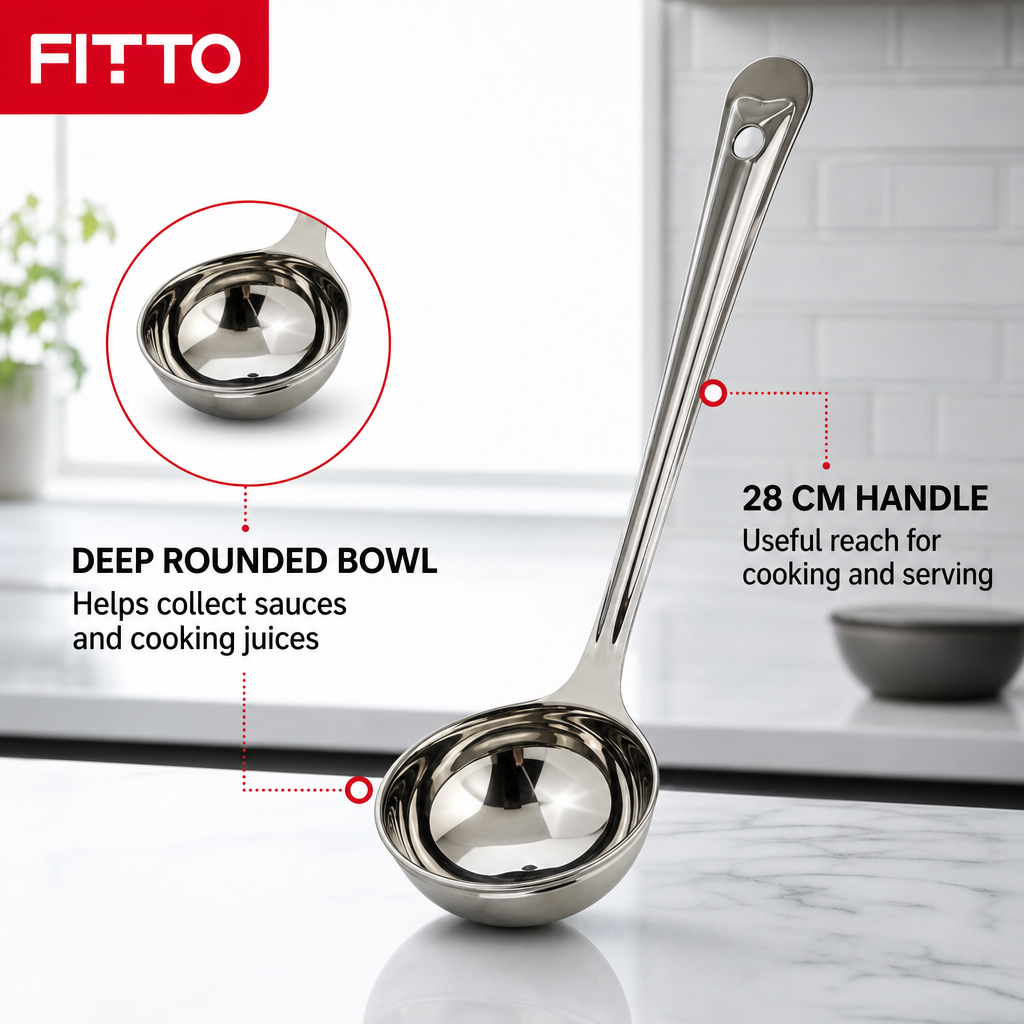 120 Pieces Stainless Steel Basting Ladle, Size No. 3, 28 cm Kitchen Cooking Utensils