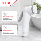 120 Pieces Handheld Bidet Sprayer Heads, White Bathroom Shattaf Nozzle, 1 Piece