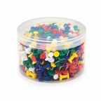 96 Pieces Push Pins, Assorted Colours, 400-Pack for Notice Boards, Corkboards and Paper Displays