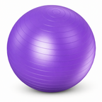 96 Pieces Exercise Ball for Fitness and Yoga, Purple PVC Core Training Ball, 55cm, 2mm, 330 lb Capacity