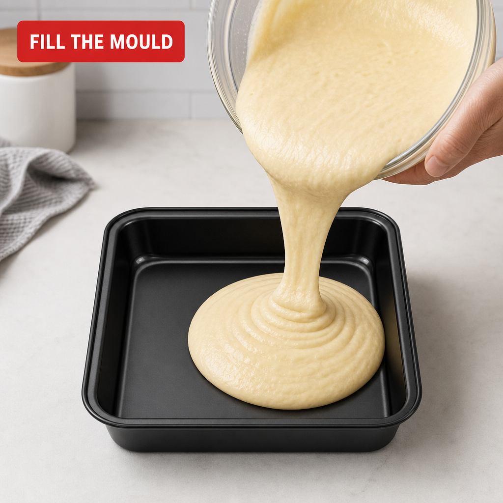 96 Pieces Non-Stick Cake Mold, Black Carbon Steel, 23 × 22 × 5 cm, 1 Piece