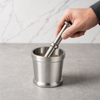 72 Pieces Stainless Steel Mortar and Pestles Small 13 cm Kitchen Spice and Herb Grinder