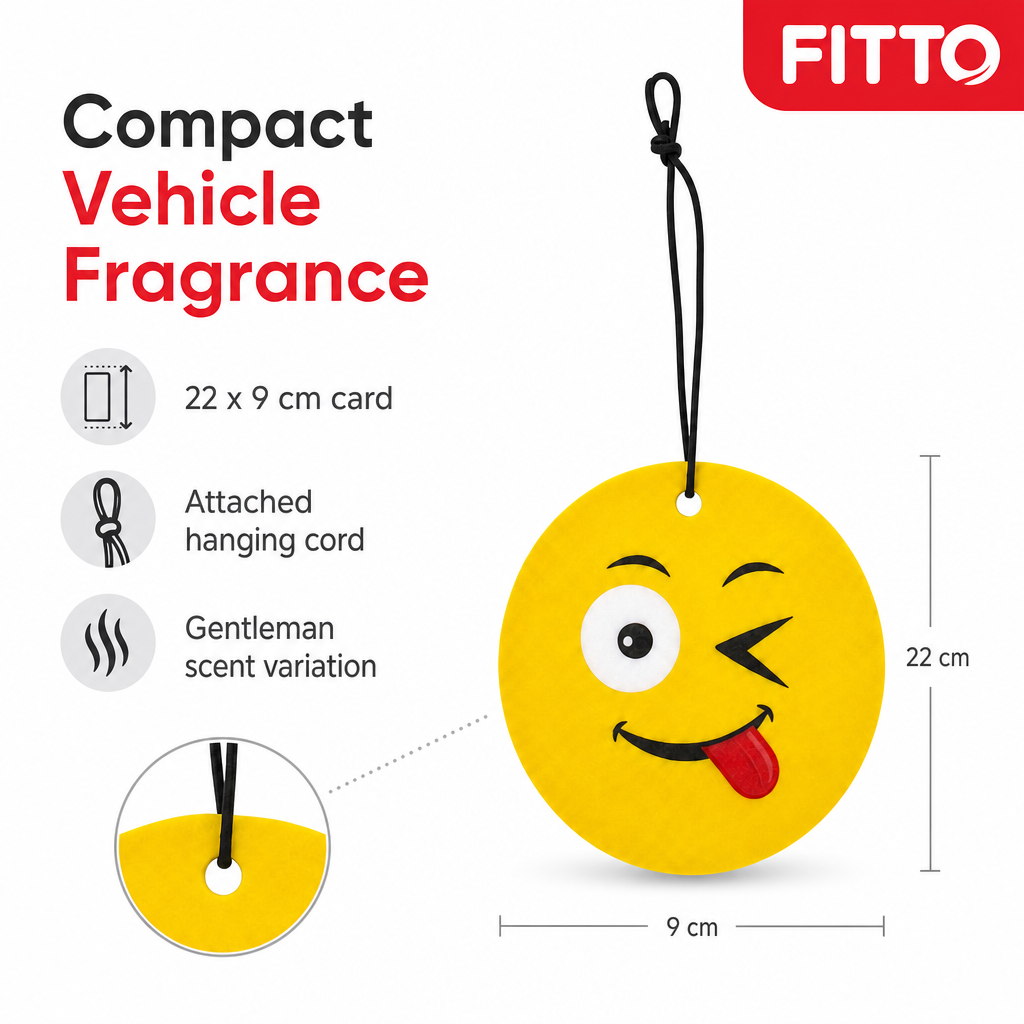 144 Pieces Hanging Card Air Freshener, Gentleman Scent, Yellow, 22 x 9 cm