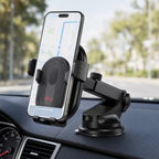 96 Pieces Auto-Lock Car Phone Holder HL-111, 360° Rotation, Black