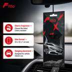 144 Pieces Car Air Fresheners, Hanging Cherry Scent Sachet for Vehicle Interior, 1 Piece, 24 x 10 x 1 cm