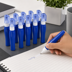 96 Pieces Correction Fluid Pens, 7 ml, Metal Tip, Blue, 12-Pack