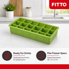 96 Pieces Ice Cube Tray, Green, 28 x 12 x 4 cm