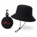 96 Pieces Packable Bucket Hat with Carry Pouch, Black, 1 Piece