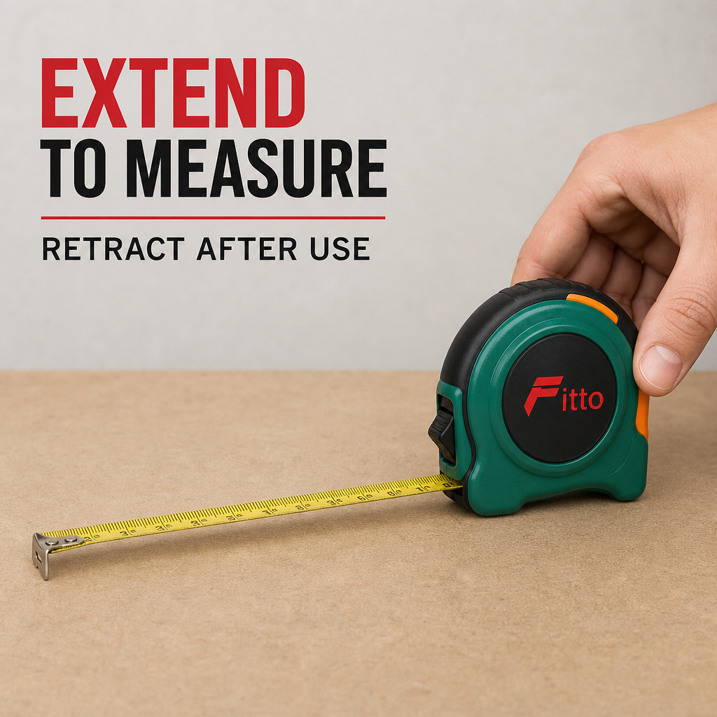 96 Pieces Retractable Measuring Tape, 3 m, 16 mm Blade Width, Green Orange Black, 1 Piece