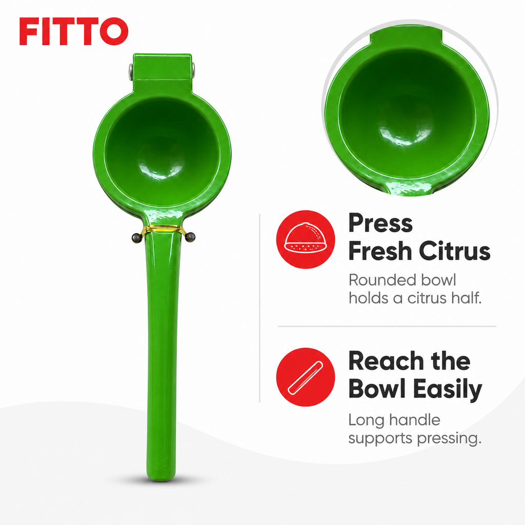 120 Pieces Manual Lemon Squeezer, Green Metal Citrus Press, 8 cm, 1 Piece