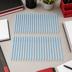 96 Pieces Ball Pens, Light Blue Body, 50 Pack For Office School And Note Taking