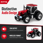 48 Pieces Tractor-Shaped Wireless Speaker, 15W Output, Red and Black, 30 x 18 x 20 cm