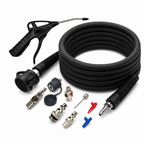 48 Pieces Air Hose Blow-Up Kit, 23 ft High-Heat Hose with Air Gun and Quick-Connect Fittings, 12 Pieces