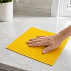 120 Pieces Waffle-Weave Microfiber Cleaning Cloth, 40 x 40 cm, Yellow