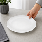 96 Pieces Opal Glass Dinner Plate, 11.5 Inch, White Round Tablewares for Dining and Meal Service