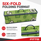 48 Pieces Folding Foam Mattresses, 6-Fold, Green Floral, 20 kg