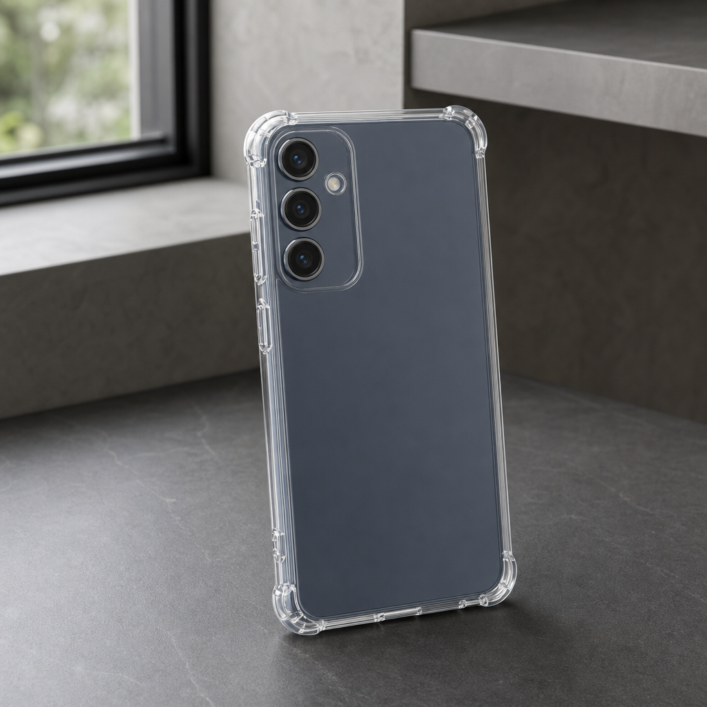 240 Pieces Clear Phone Cases with Reinforced Corners for Galaxy A34, Anti-Burst Protective Cover