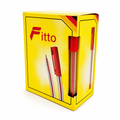 72 Pieces Ball Pens, Red Ink, 50 Pack for Office, School and Everyday Writing