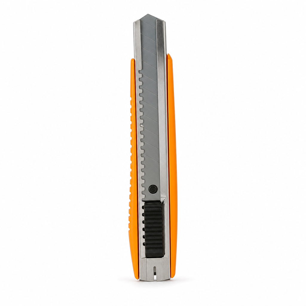 96 Pieces Snap-Off Utility Cutter, 18mm Grey and Orange, Handheld Cutting Tool for Everyday Cutting Tasks