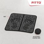 96 Pieces Black Foot Massager Mat, Floor Format with Control Unit, 1 Piece, 42 x 32 x 5 cm