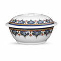 96 Pieces Melamine Serving Bowl with Lid, Decorative Pattern, 10 Inch