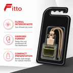 96 Pieces Hanging Car Air Fresheners, Sun-Kissed Lily Scent, Bottle-Style Interior Fragrance
