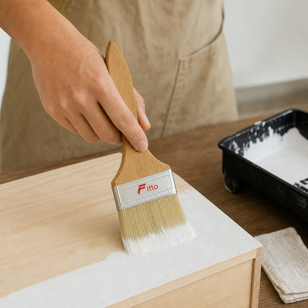 240 Pieces Paint Brush With Wooden Handle, 2.5-Inch Flat Head, 1 Piece