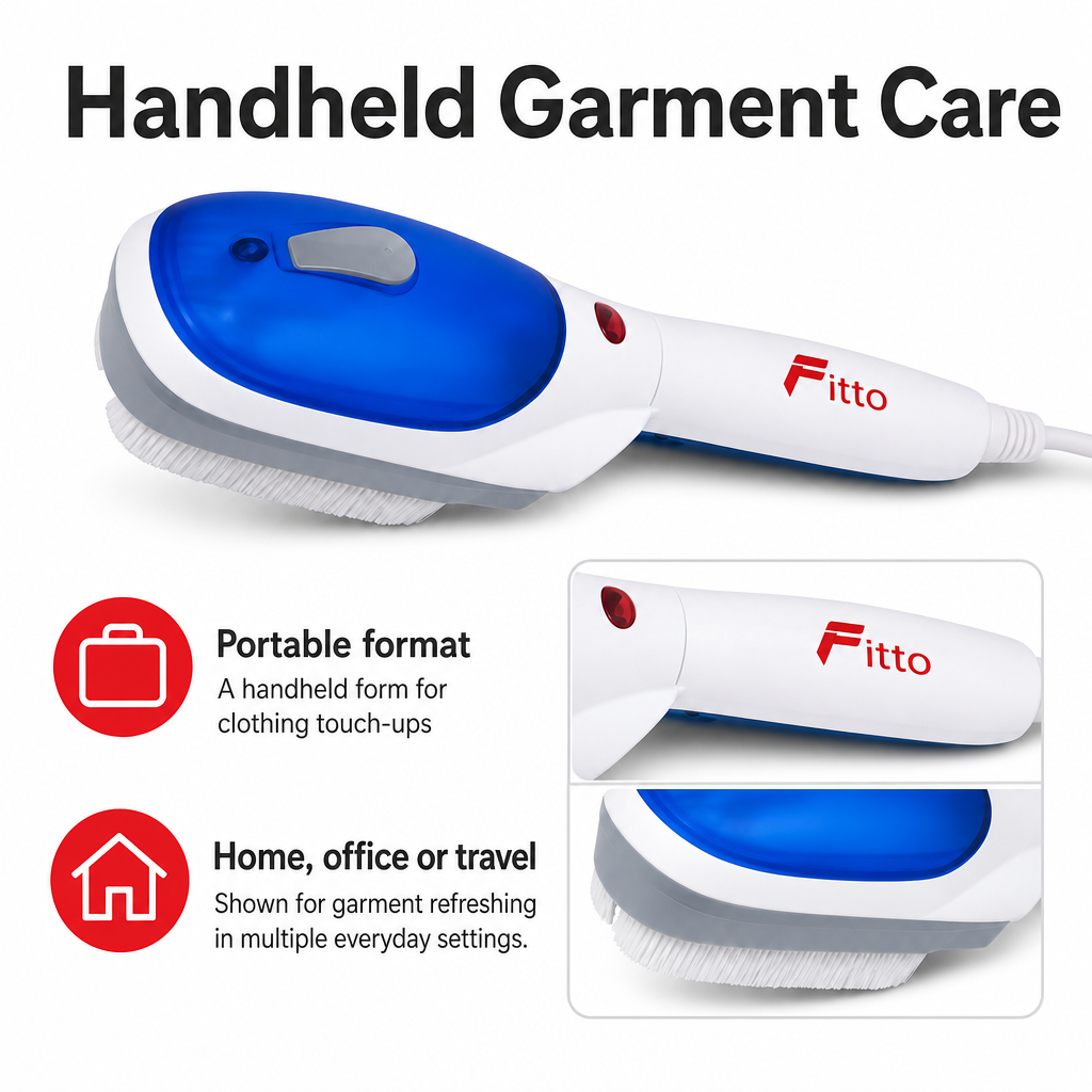 72 Pieces Portable Garment Steamer, Blue and White Handheld Clothes Steamer for Home, Office and Travel, 1 Piece