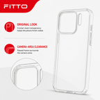 144 Pieces Crystal Clear Transparent Phone Cases with Raised Camera Frame