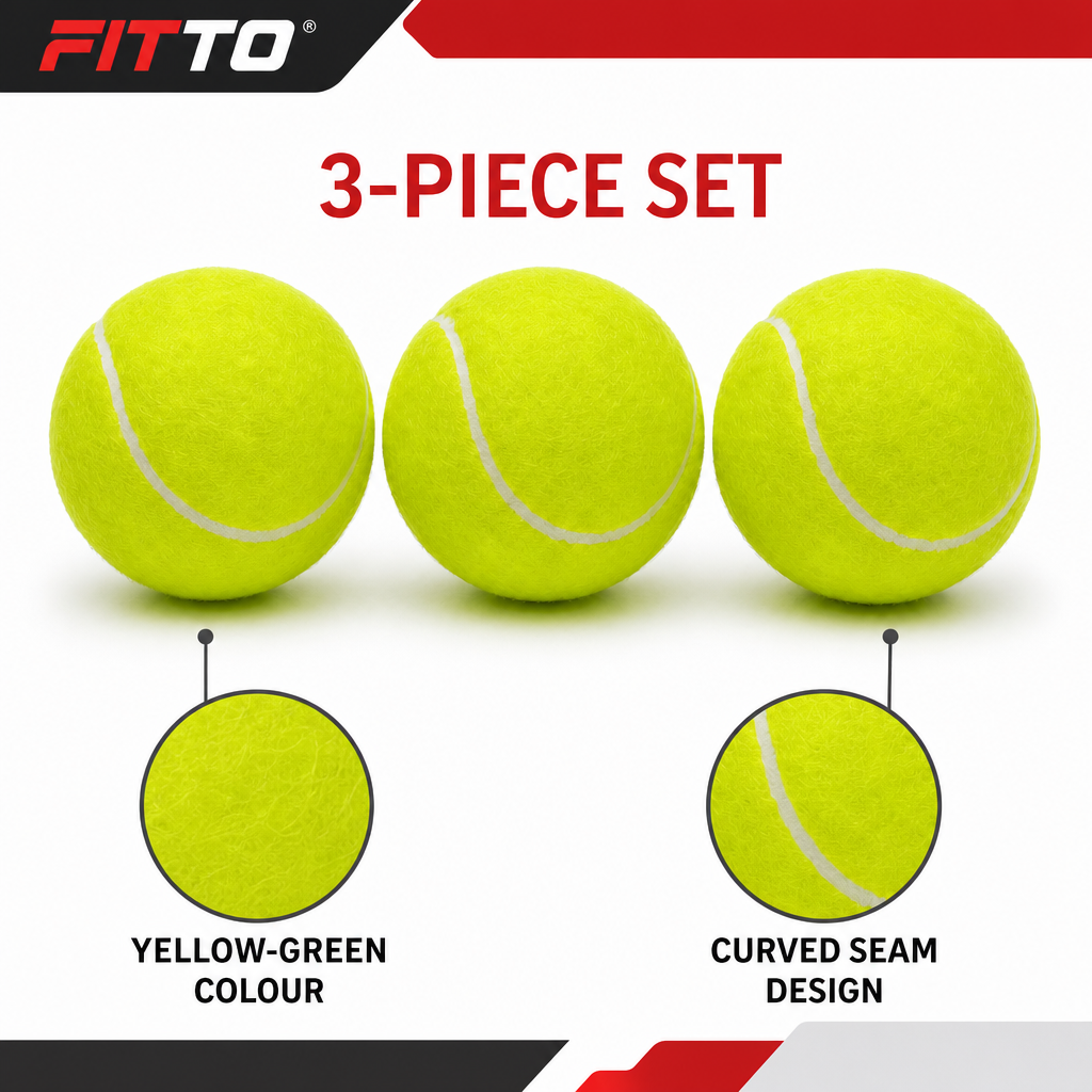 120 Pieces Tennis Ball Set, 3 Pieces, Yellow-Green Practice Balls for Court Play