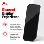 120 Pieces 360-Degree Privacy Tempered Glass Screen Protectors for 17 Pro Smartphone, Black