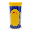 96 Pieces Ball Pens, Blue Ink, 25 Pack, Clear-Barrel Writing Pens for Office, School and Everyday Note Taking
