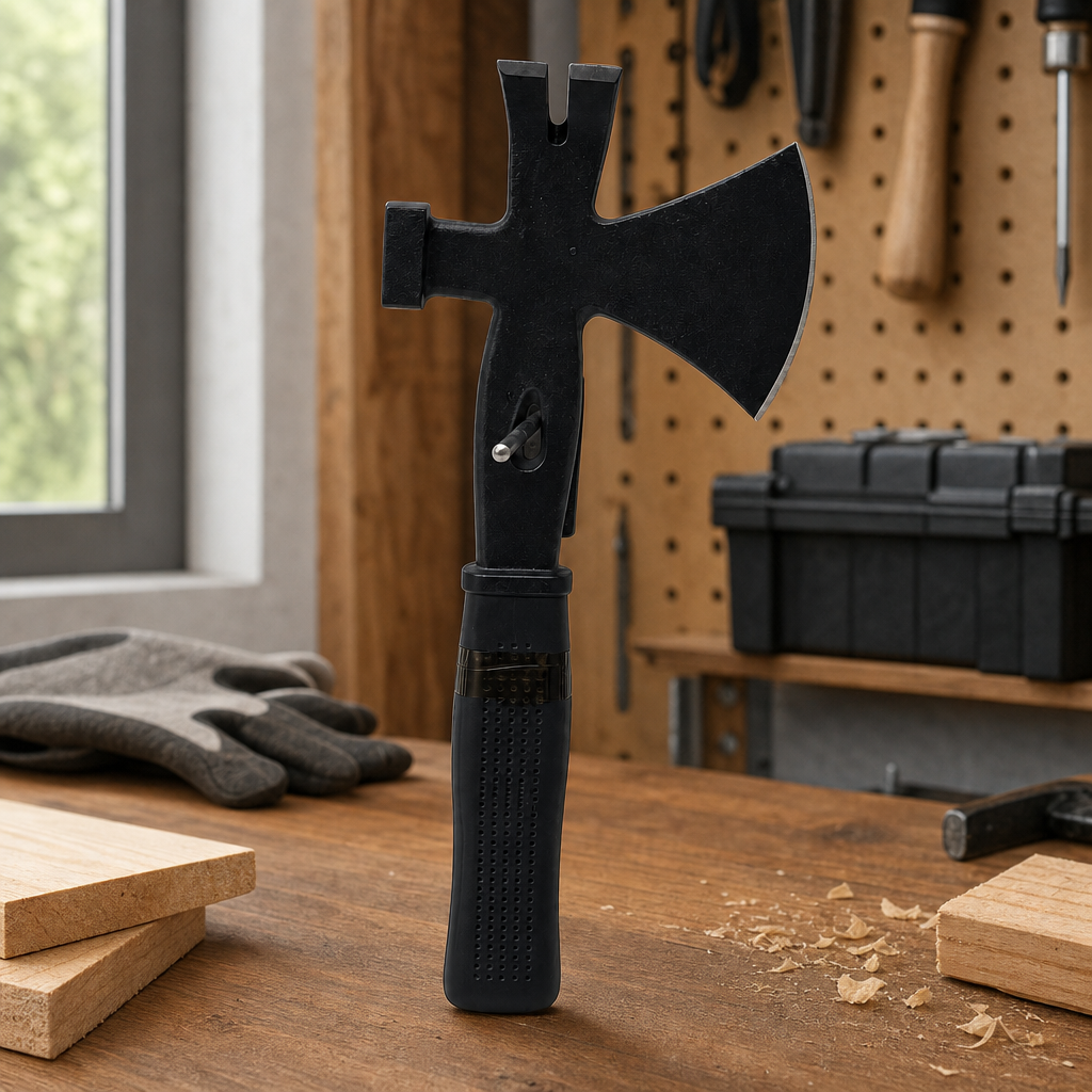 96 Pieces 3-in-1 Utility Hatchet with Axe Blade, Hammer Head and Pry Bar, 32 cm, Black, 1 Piece