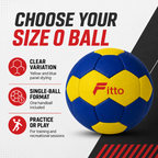 96 Pieces Handball Size 0 Yellow and Blue, Single Ball for Training and Recreational Play