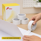 96 Pieces Tissue Double-Sided Tape, 36mm x 15yd, 4 Rolls