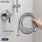 96 Pieces Flexible Stainless Steel Shower Hose, 1.5 m, Silver, 1 Piece