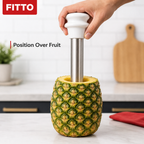 144 Pieces Pineapple Corer and Slicer, Stainless Steel Fruit Preparation Tool with Handle, 1 Piece