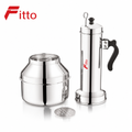 60 Pieces Stainless Steel Puttu Makers with Pot, Traditional Steamed Food Preparation Set