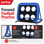 48 Pieces Foldable Football Goal Target Net for Shooting Practice and Ball Accuracy Drills