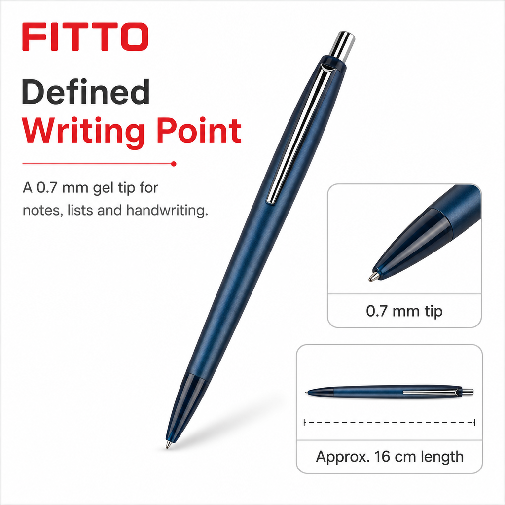 96 Pieces Gel Pens 0.7 mm Assorted Colours, Single Pen for Notes, Lists, Study and Office Writing