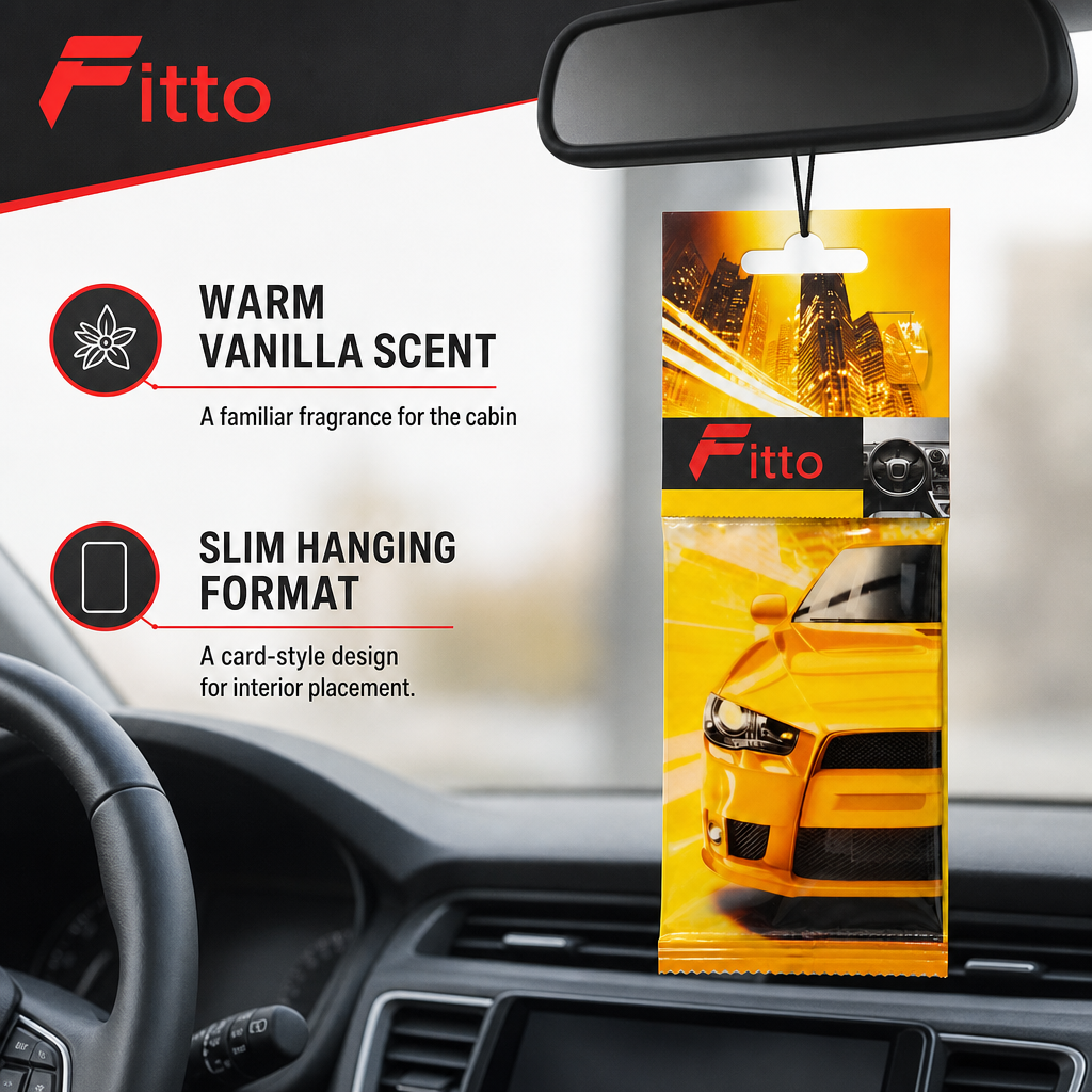 144 Pieces Hanging Car Air Fresheners, Vanilla Scent, 1 Piece