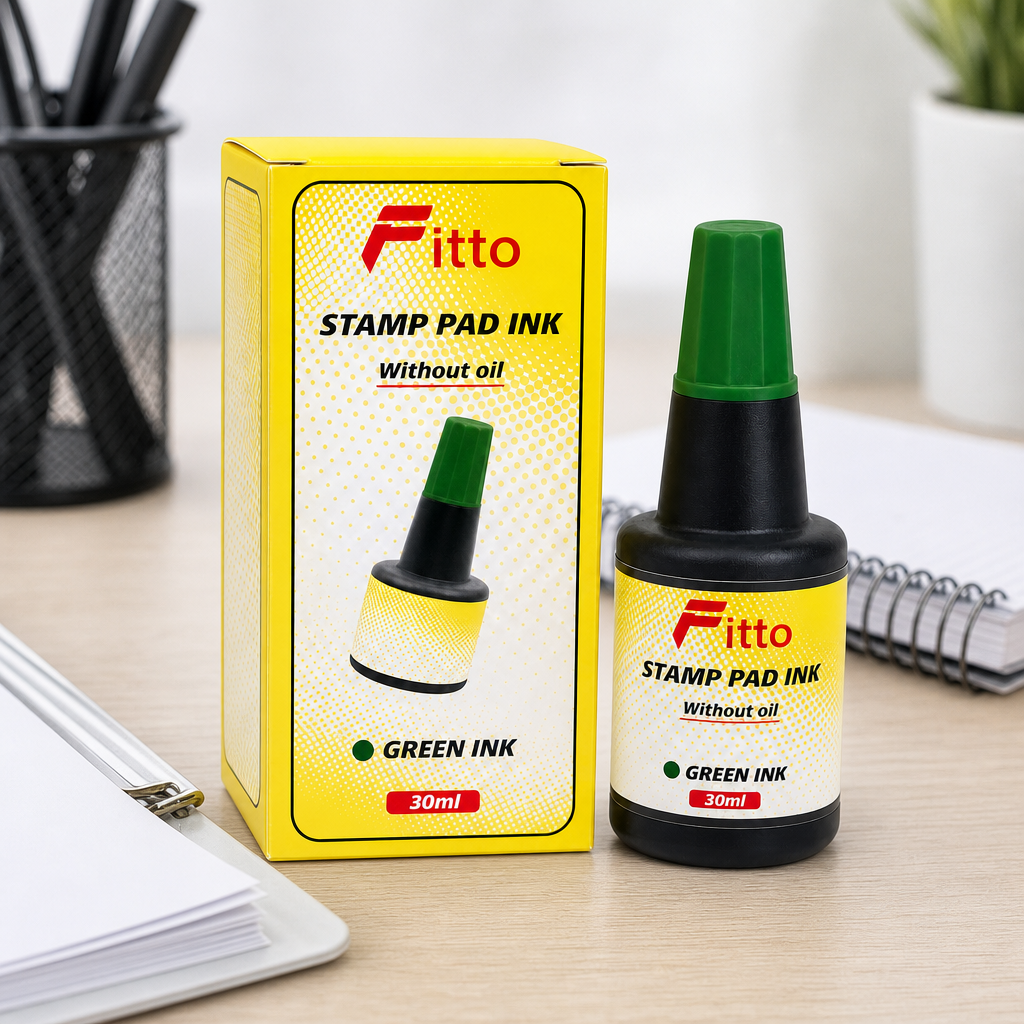 240 Pieces Green Stamp Pad Ink, 30 ml, 1 Piece