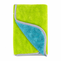 96 Pieces 2-in-1 Microfiber Car Drying Towel, 50 x 40 cm, Green and Blue