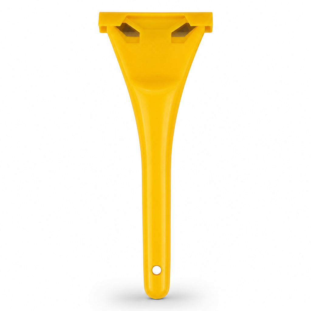 144 Pieces 2 Inch Plastic Window Scrapers, Yellow, 1 Piece