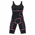 72 Pieces Adjustable Waist and Thigh Shapewear Band, One-Piece Body-Shaping Garment, Black and Pink, 1 Piece