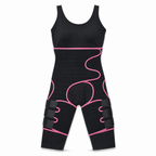 72 Pieces Adjustable Waist and Thigh Shapewear Band, One-Piece Body-Shaping Garment, Black and Pink, 1 Piece